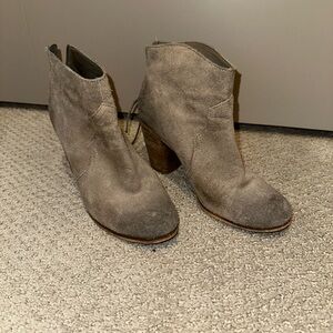 BP Taupe Suede Ankle Booties